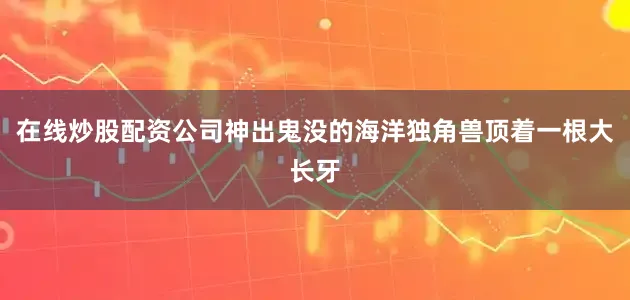在线炒股配资公司神出鬼没的海洋独角兽顶着一根大长牙